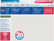 Tablet Screenshot of islandlinkbus.com